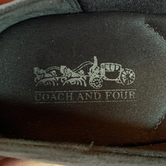 EUC. Coach and Four Black Ballet Flats with Shiny Bow! - Picture 5 of 8
